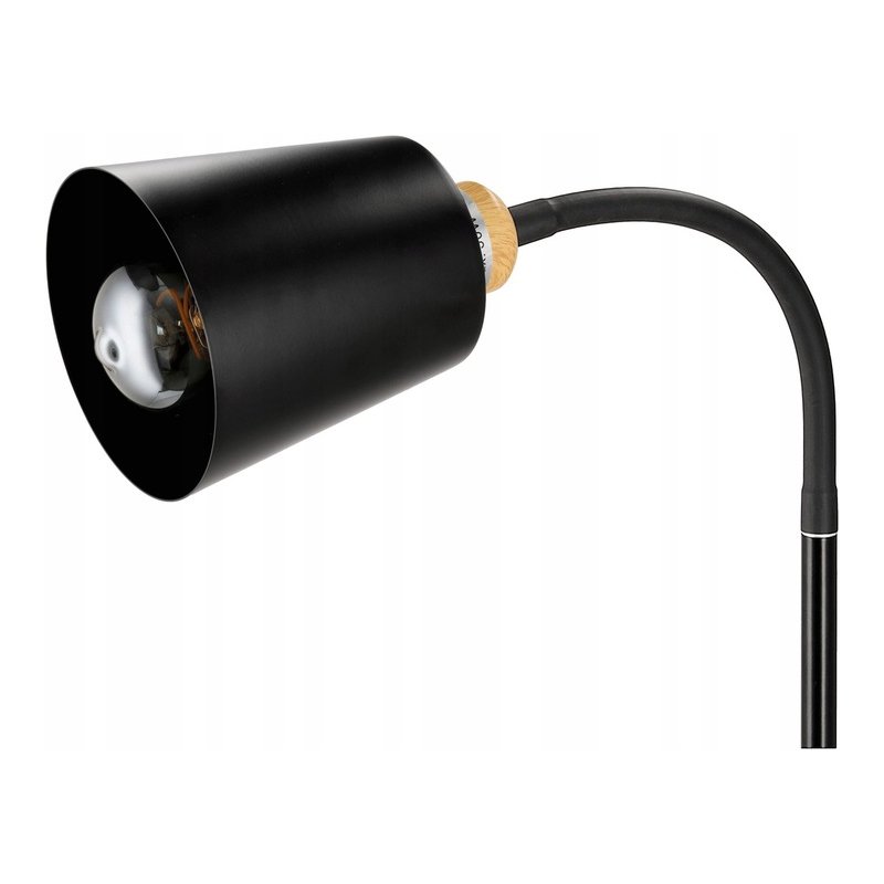 Lampa stojąca podłogowa loft na led pojedyncza 1x E27 regulowana czarna