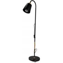Lampa stojąca podłogowa loft na led pojedyncza 1x E27 regulowana czarna