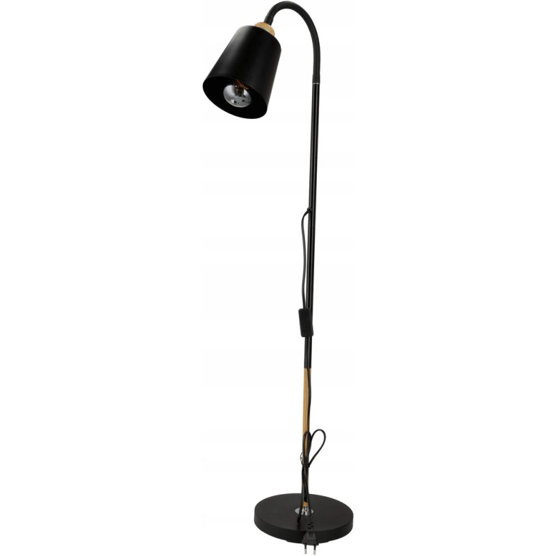 Lampa stojąca podłogowa loft na led pojedyncza 1x E27 regulowana czarna