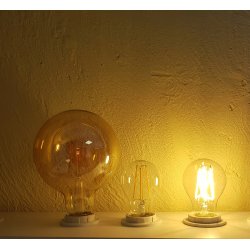 6x Żarówka LED filament E27 A60 10W biała CIEPŁA retro CLEAR Zestaw LEDOWY