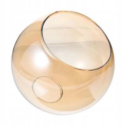 LAMPA WISZĄCA ZWIS PCV ŻYRANDOL SUFITOWY klosz AMBER E27 KASZMIR beż ecru
