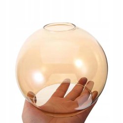 LAMPA WISZĄCA ZWIS PCV ŻYRANDOL SUFITOWY klosz AMBER E27 KASZMIR beż ecru
