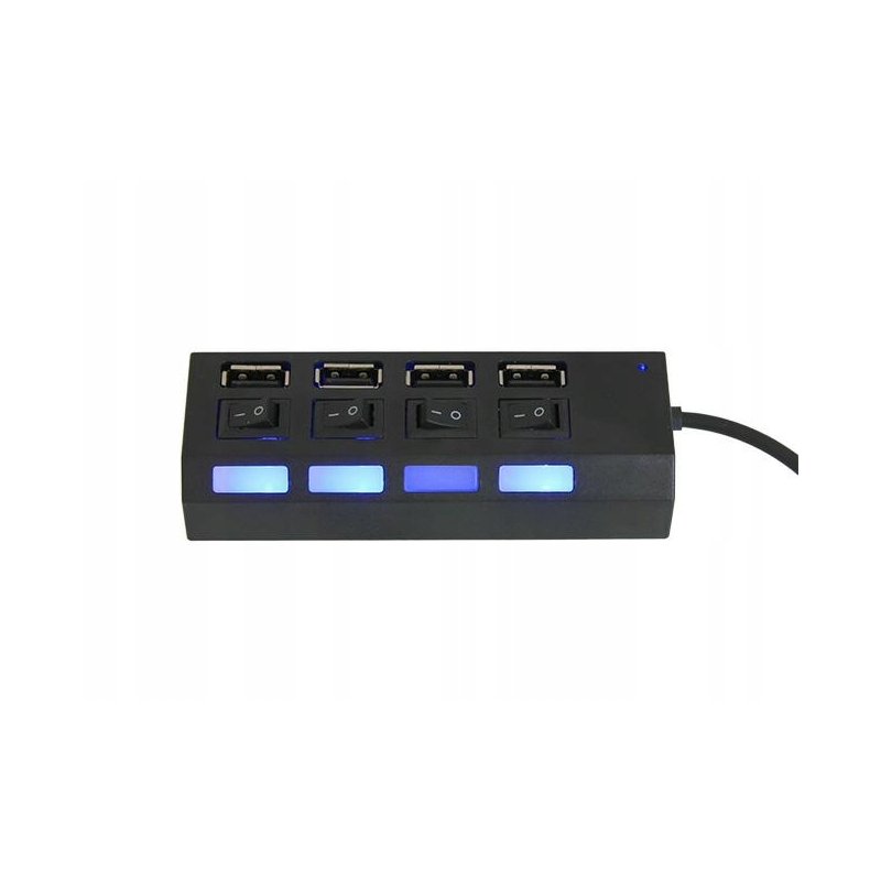 ROZGAŁĘŹNIK z włącznikiem rozdzielacz portów HUB na USB 4x usb 3.0