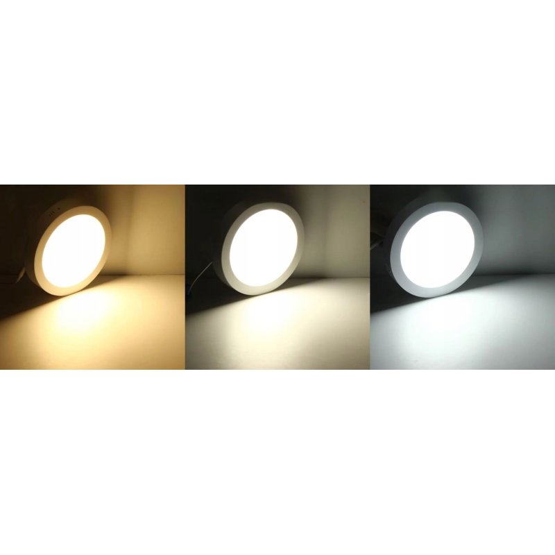 Panel LED 24W plafon 2w1 podtynk natynk barwa CCT ciepła neutralna zimna
