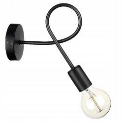 Lampa ścienna KINKIET stały LOFT 1x E27 z włącznikiem on/off łańcuszkowym