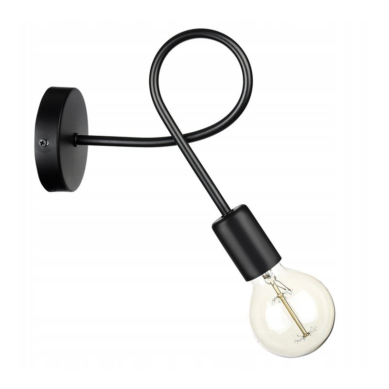 Lampa ścienna KINKIET stały LOFT 1x E27 z włącznikiem on/off łańcuszkowym