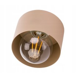 LAMPA sufitowa KINKIET ścienny stały na E27 metal KUBEK KASZMIR beż ecru
