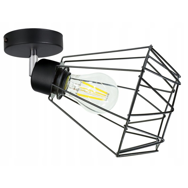 LAMPA KINKIET ŚCIENNY regulowany loft BRYLANT drut
