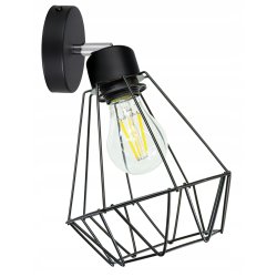 LAMPA KINKIET ŚCIENNY regulowany loft BRYLANT drut