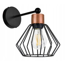LAMPA KINKIET E27 ścienny stały loft drut BRYLANT