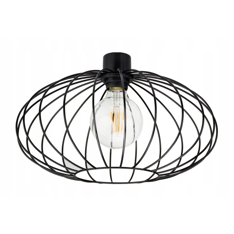 Lampa stojąca podłogowa loft na led E27 stała prosta z kloszem drut 100cm