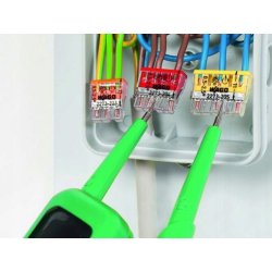 10x Szybkozłączka kostka WAGO 5-torowa na drut 5x0,5mm-2,5mm zaciskowa