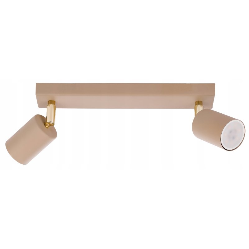 Lampa sufitowa KINKIET ścienny spot oprawa na 2 GU10 KASZMIR beż ecru beige