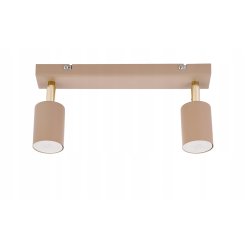 Lampa sufitowa KINKIET ścienny spot oprawa na 2 GU10 KASZMIR beż ecru beige