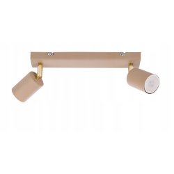 Lampa sufitowa KINKIET ścienny spot oprawa na 2 GU10 KASZMIR beż ecru beige