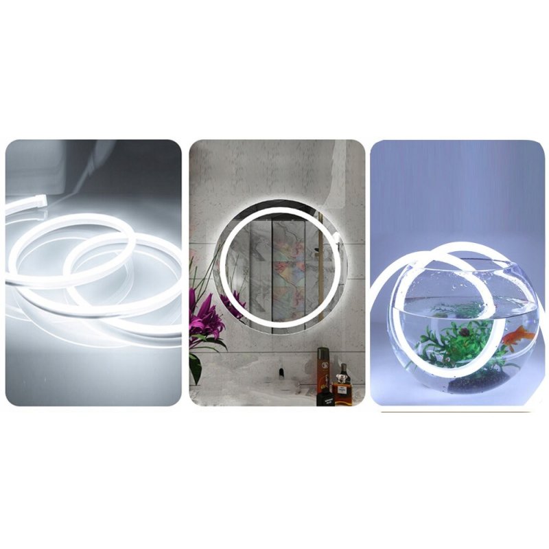 Taśma LED NEON flex NANO 24V IP67 10W/m 3x6 mm SMD2025 biały zimny 1m 100cm