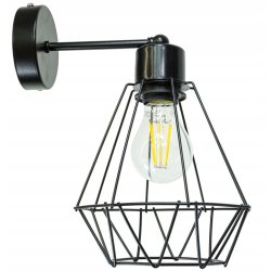 LAMPA KINKIET E27 ścienny stały loft drut BRYLANT