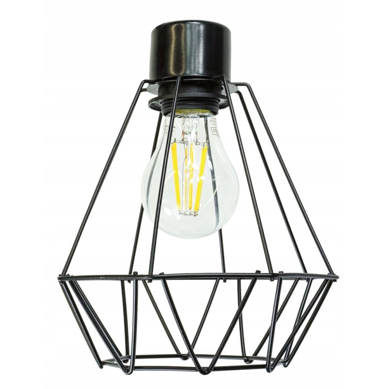 LAMPA KINKIET E27 ścienny stały loft drut BRYLANT