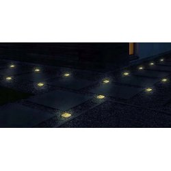 Lampa Solarna Ogrodowe KOSTKA LODU 7cm Najazdowa Gruntowa Solar LED NW