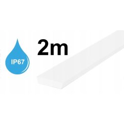 KLOSZ MLECZNY 2m C5 podłogowy hermetyczny IP67 do profila alu do taśm led