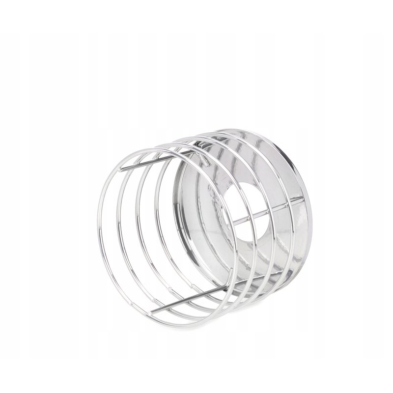 Klosz drut metal lamp na E27 loft sprężyna chrom