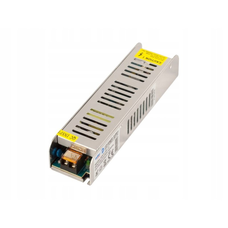 ZASILACZ PREMIUM modułowy 12V 10A 120W montażowy slim IP20 do CCTV taśm LED