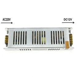 ZASILACZ PREMIUM modułowy 12V 10A 120W montażowy slim IP20 do CCTV taśm LED