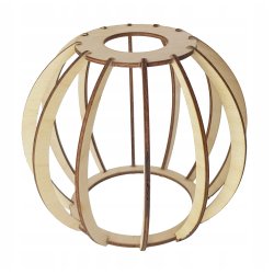 LAMPA KINKIET E27 ścienny stały loft KULA Drewno