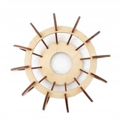 LAMPA KINKIET E27 ścienny stały loft KULA Drewno