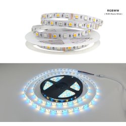 Taśma LED 5050 300d LED IP20 5m RGBW + CW Zimna
