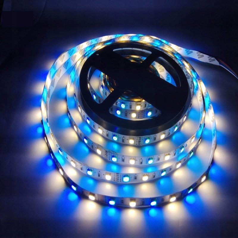 Taśma LED 5050 300d LED IP20 5m RGBW + CW Zimna