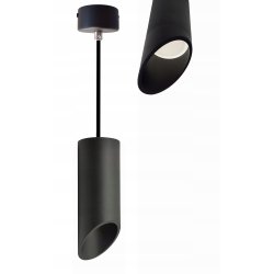 LAMPA WISZĄCA ZWIS sufiowa TUBA skośna 16cm GU10