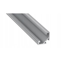 2mb Profil LED C aluminiowy KĄTOWY NAROŻNY SREBRNY