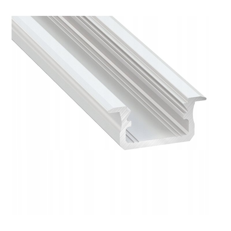 Profil LED typ-B aluminiowy WPUSZCZANY BIAŁY 2m