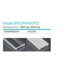Profil LED typ-B aluminiowy WPUSZCZANY BIAŁY 2m