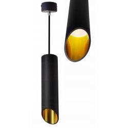 LAMPA WISZĄCA ZWIS sufiowa TUBA skośna 20cm GU10