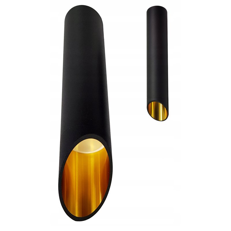 LAMPA WISZĄCA ZWIS sufiowa TUBA skośna 20cm GU10