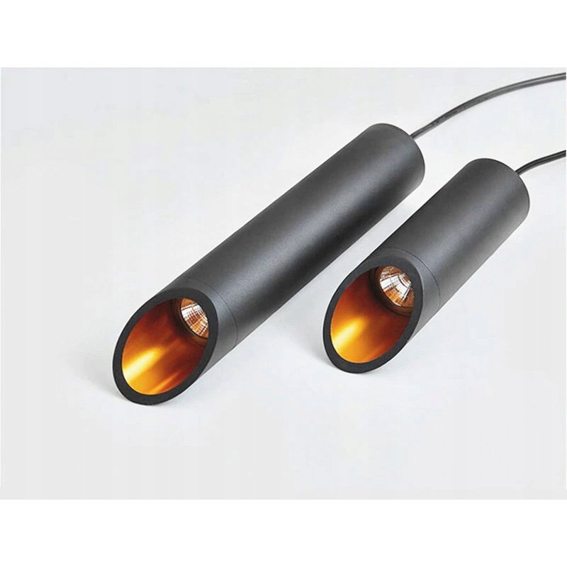 LAMPA WISZĄCA ZWIS sufiowa TUBA skośna 20cm GU10