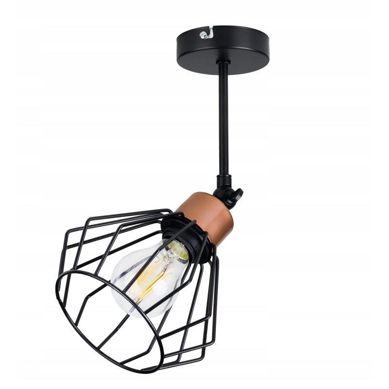 LAMPA KINKIET ścienny regulowany loft BRYLANT drut