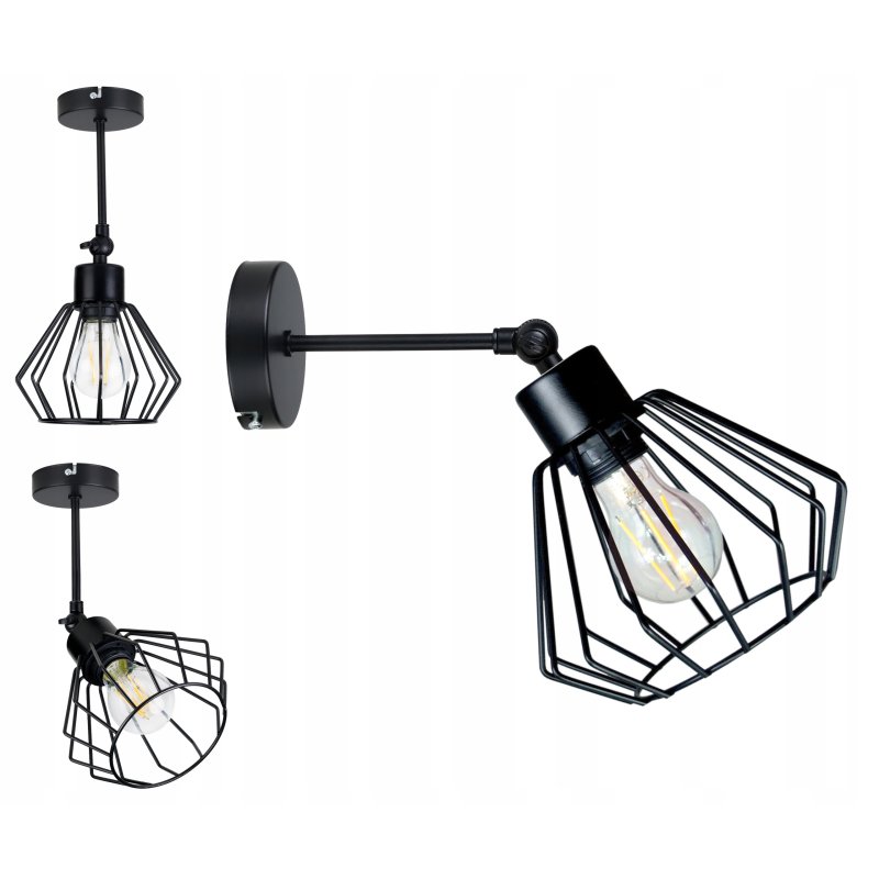 LAMPA wisząca żyrandol ruchomy loft BRYLANT drut 1