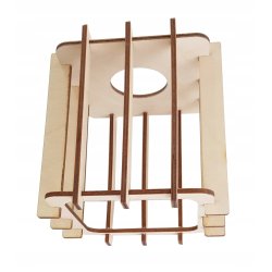 LAMPA KINKIET ścienny ruchomy loft KOSTKA Drewno