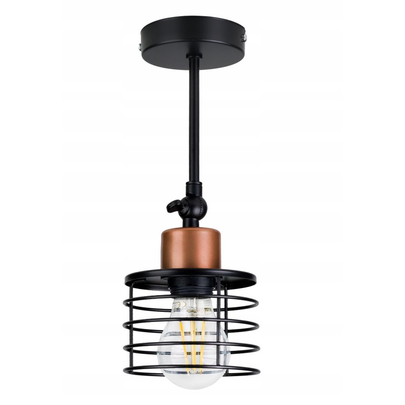 LAMPA KINKIET ŚCIENNY ruchomy loft drut SPRĘŻYNA 1