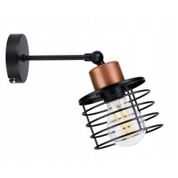 LAMPA KINKIET ŚCIENNY ruchomy loft drut SPRĘŻYNA 1