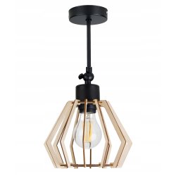 KINKIET ścienny LAMPA ruchomy loft BRYLANT Drewno