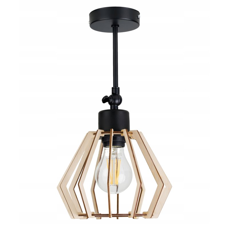 KINKIET ścienny LAMPA ruchomy loft BRYLANT Drewno