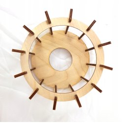 LAMPA KINKIET E27 ścienny stały loft WALEC Drewno