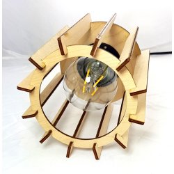 LAMPA KINKIET E27 ścienny stały loft WALEC Drewno