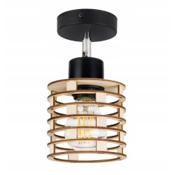 LAMPA KINKIET ścienny ruchomy loft SPRĘŻYNA Drewno