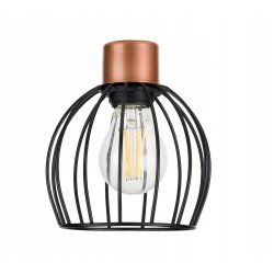 LAMPA KINKIET E27 ścienny stały loft drut KULA
