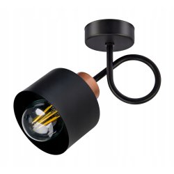LAMPA KINKIET E27 ścienny stały loft metal KUBEK
